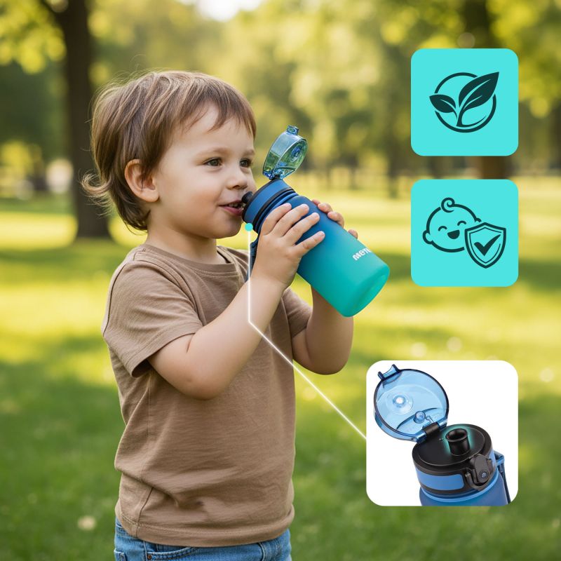 Meteor Bottle 350 ml Blue/Turquoise uniw water bottles, training equipment