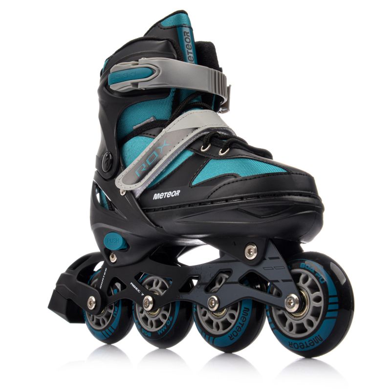 Meteor Rox skates, fekete korcsolya 22353