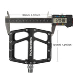 Rockbros K399-BK Wide Platform Bicycle Pedals - Black