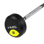 HMS Rubber-coated fixed barbell/bar, curved, 35 kg GSL35 póló 17-58-029