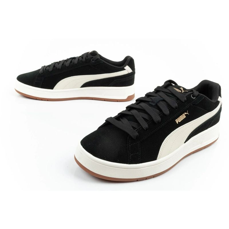 Puma men's Court Classico sports leather sneakers black fekete utcai cipő