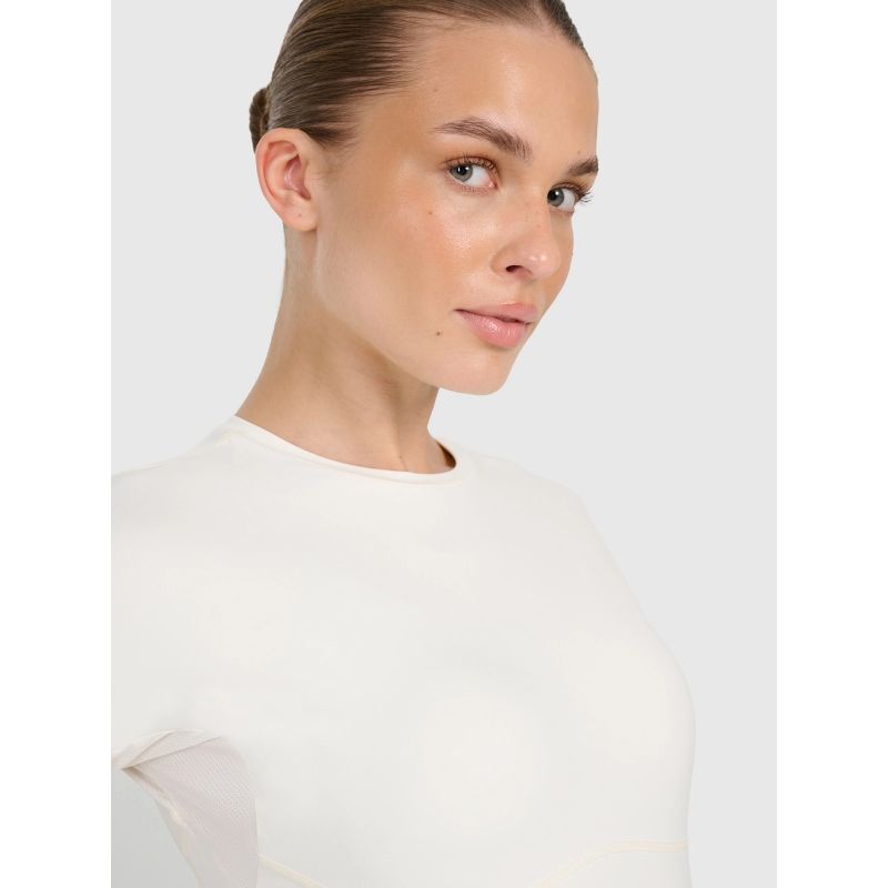 Women's quick-drying slim training T-shirt 4F 4FWAW25TFTSF1518-12S póló