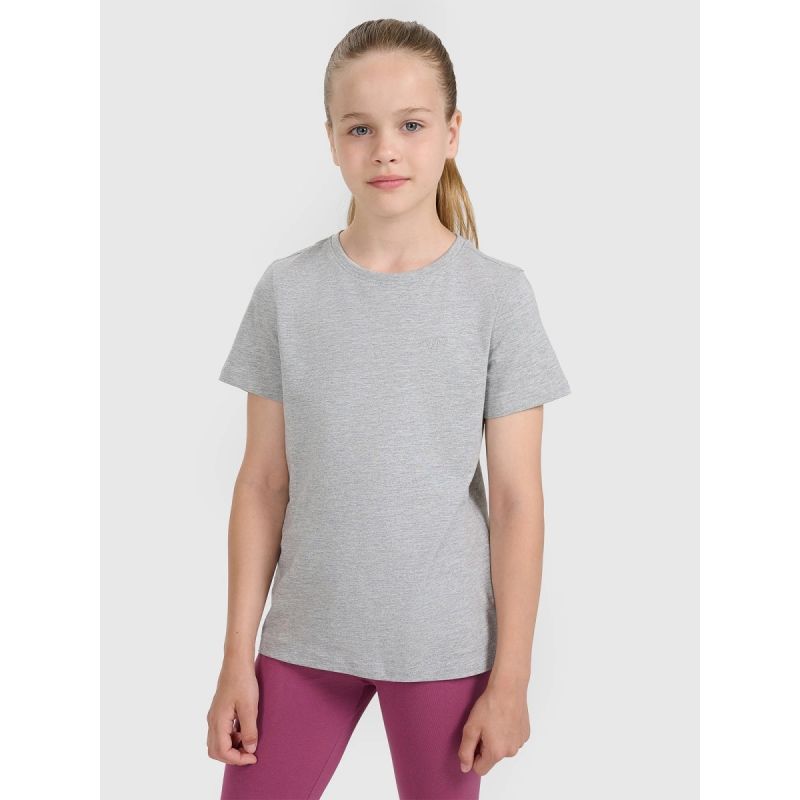 4f Girls' plain T-shirt 4FJWMM00TTSHF2332-25M General