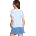 Skechers Signature V-Neck Tee kék póló