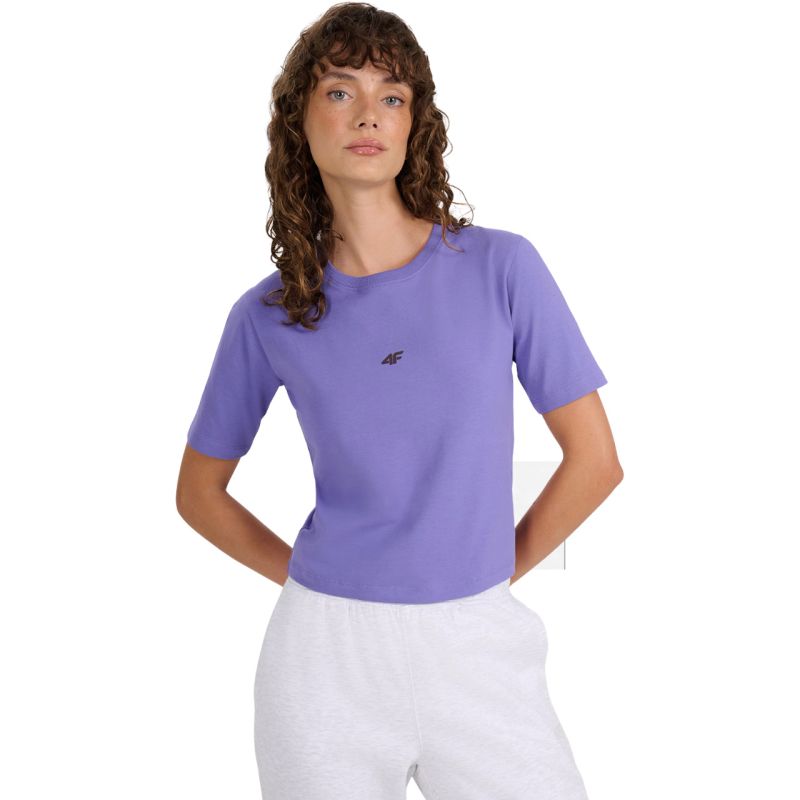 4f Women's T-shirt F2971 purple 4FWAW25TTSHF2971 51S Ruházat