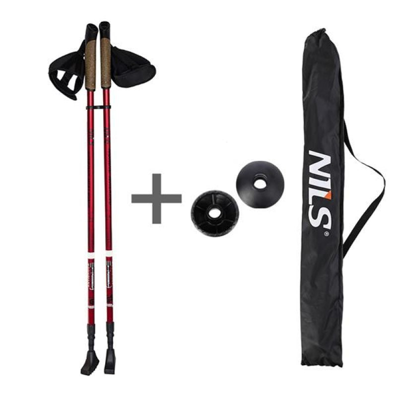Nils Extreme Nordic Walking poles NW802 piros sticks
