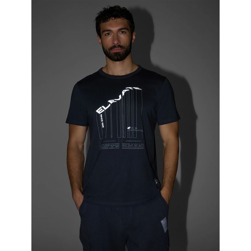 Men's regular printed T-shirt 4F 4FRAW25TTSHM3845-22S póló