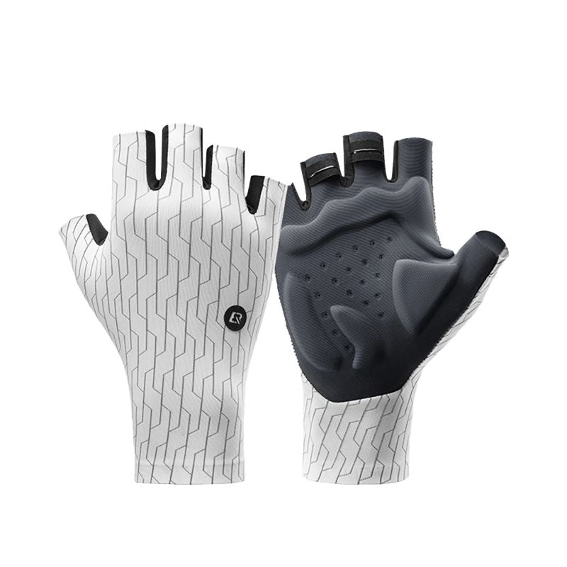 Rockbros Road Cycling Gloves Size: - White/Black fekete kesztyű