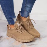 NEWS W EVE268A beige sports bézs utcai cipő