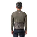Rockbros 15220003003 ROAD TO SKY men's cycling jersey long sleeve - green zöld póló
