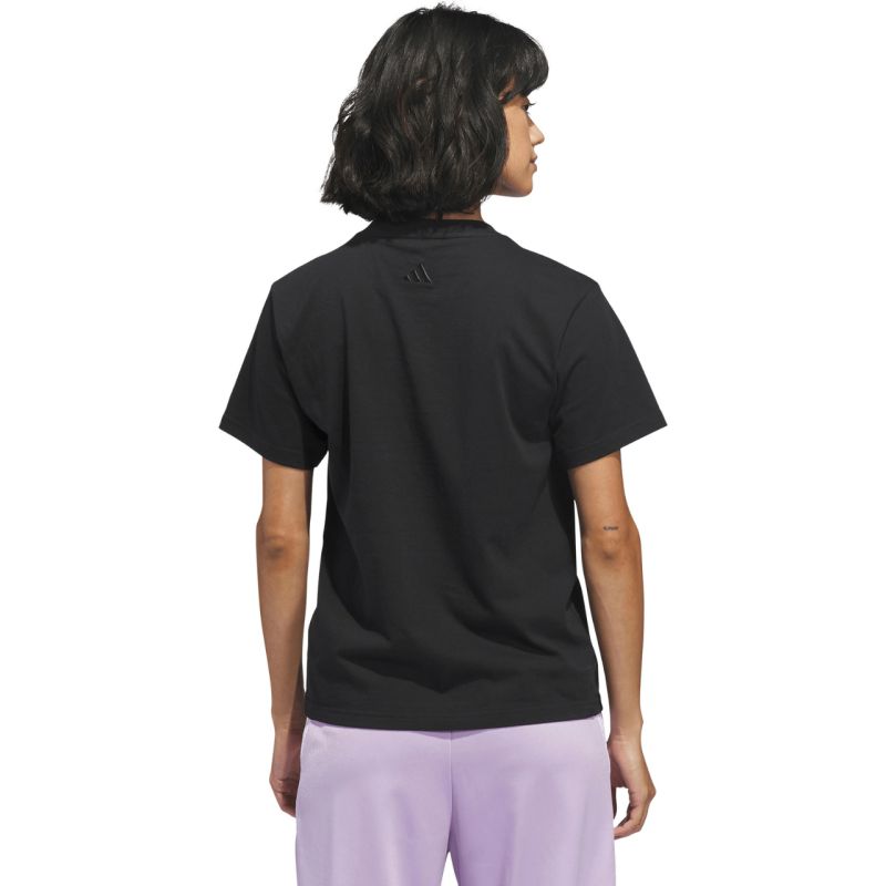 Adidas Bow on Linear Logo Graphic Women's T-Shirt Black 2xs póló