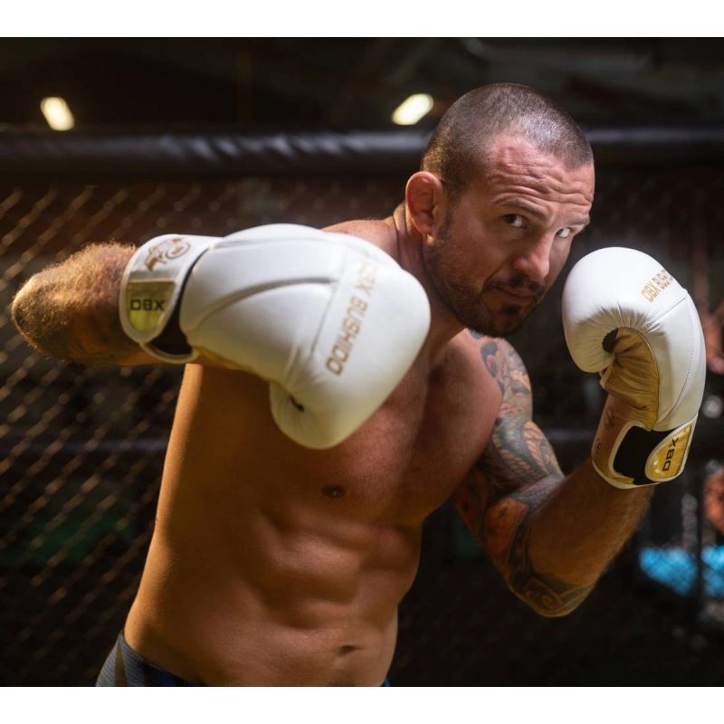 DBX Bushido 8oz Boxing Gloves - Hammer White - Legacy Series fehér kesztyű