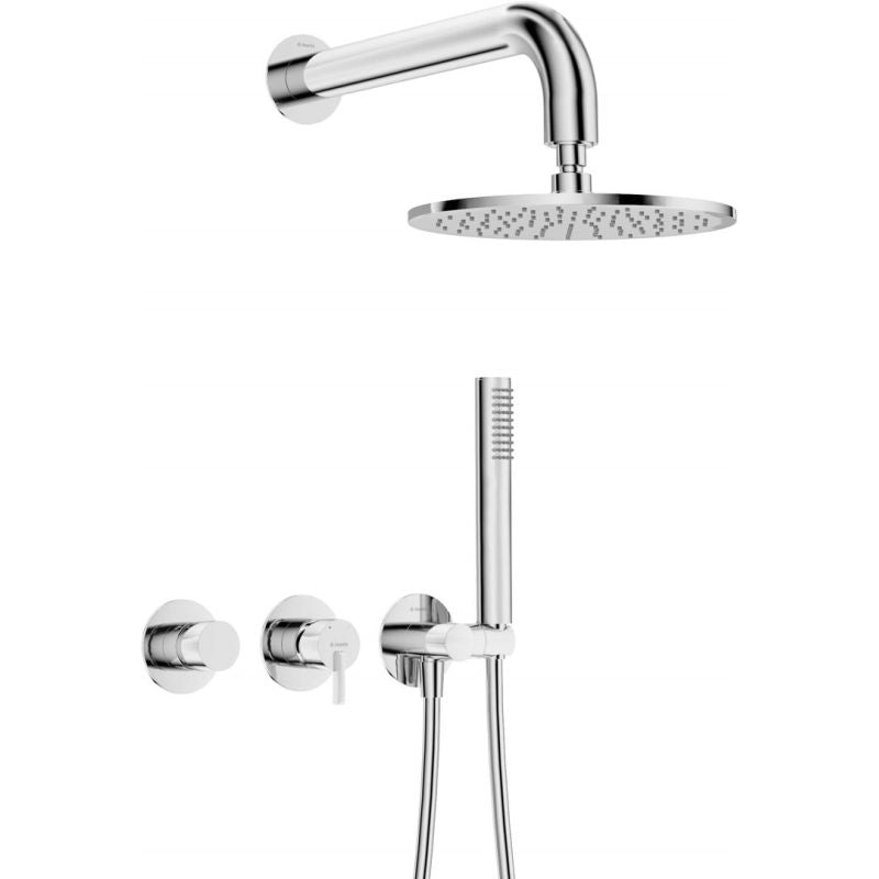 head Concealed shower set with shower - with horizontal tap home appliances
