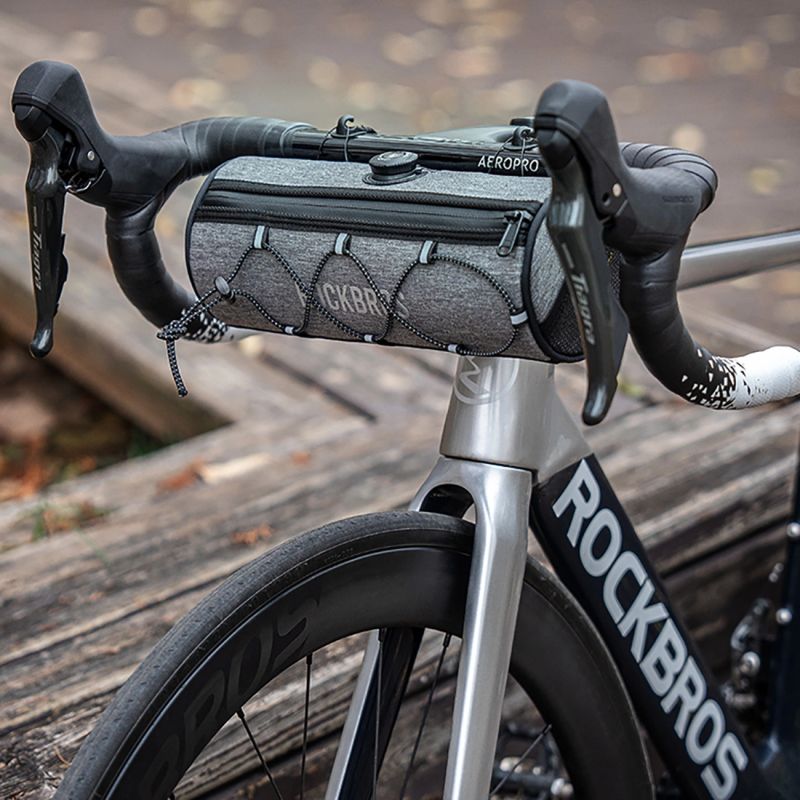 Rockbros TL002 ROAD TO SKY 1.5L Handlebar Waterproof – Gray szary sporttáska 5907769384219-211533