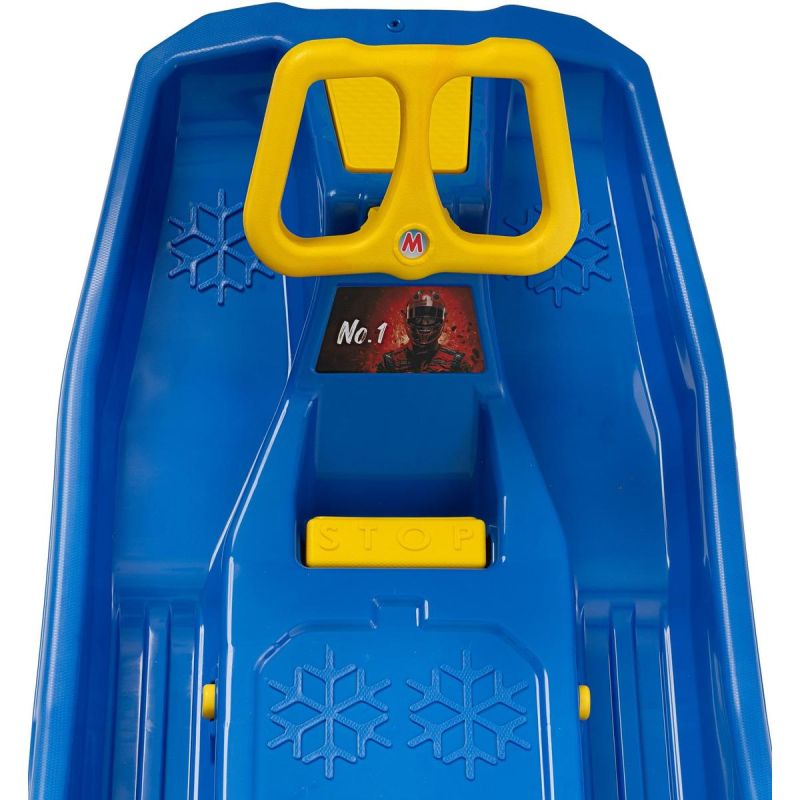 Enero PLASTIC WITH BRAKE AND STEERING WHEEL MIKOŁAJ BLUE kék sled GSP-1078595