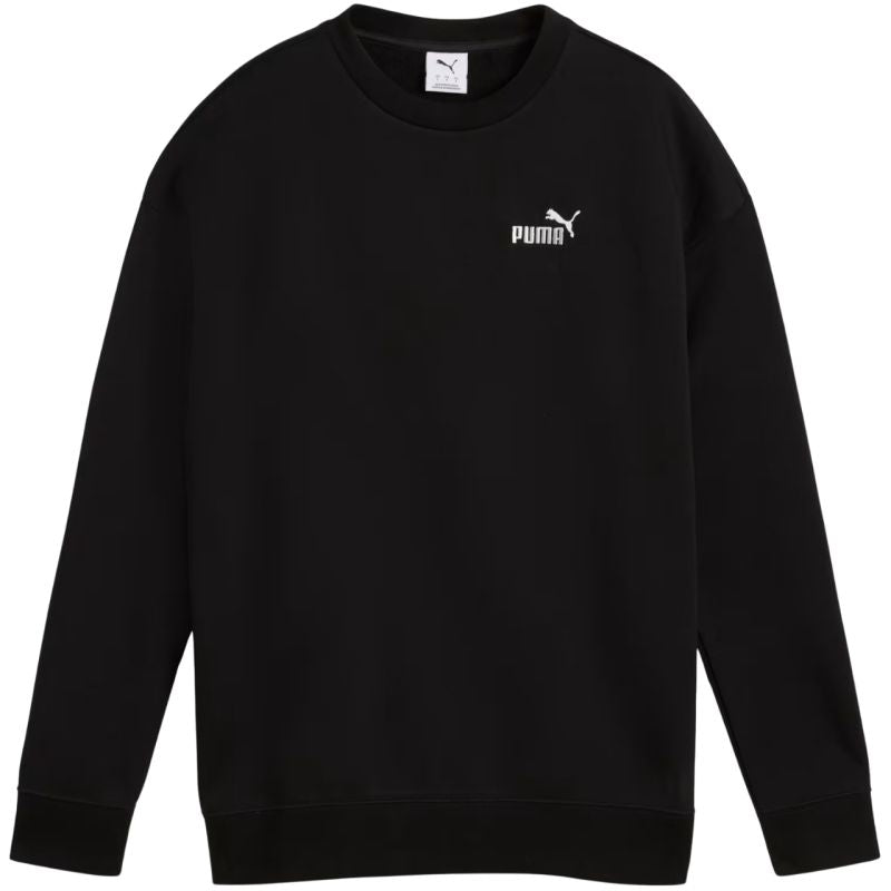 Puma Women's ESS Small No. 11 Logo Relaxed Crew Sweatshirt Black 684975 fekete kapucnis pulóver