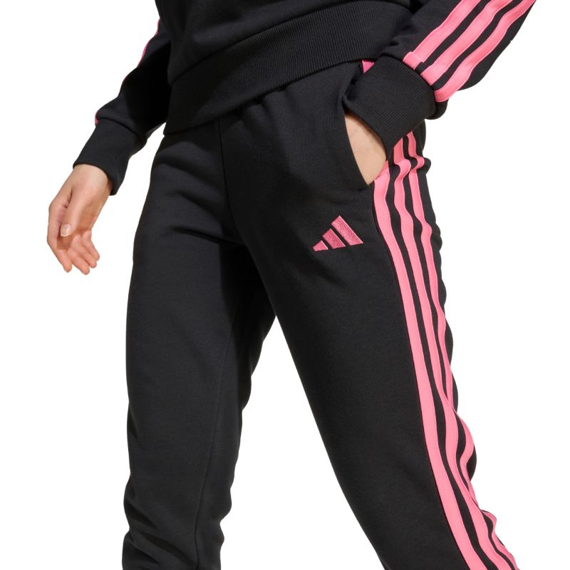 Adidas Essentials black kids' fekete nadrág