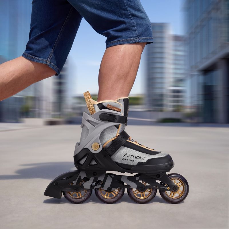 Na22151 Armour Gray Roller Skates Size 41 Nils Extreme szürke görkorcsolya