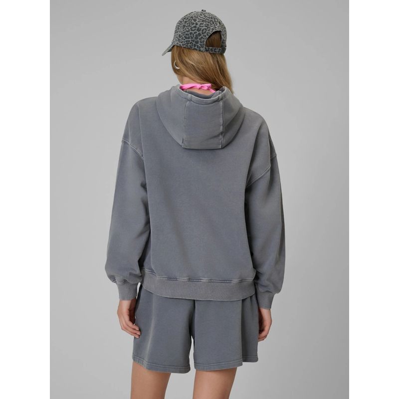 4F Women's oversize sweatshirt with hood pulóver