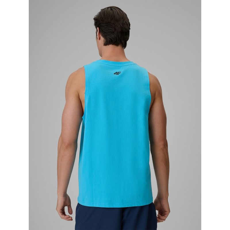 4F Men's regular sleeveless T-shirt with print póló
