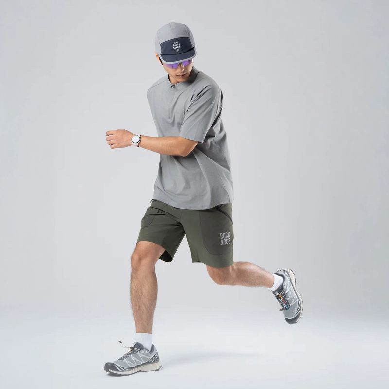 Rockbros with belt size M - green zielony \ m short