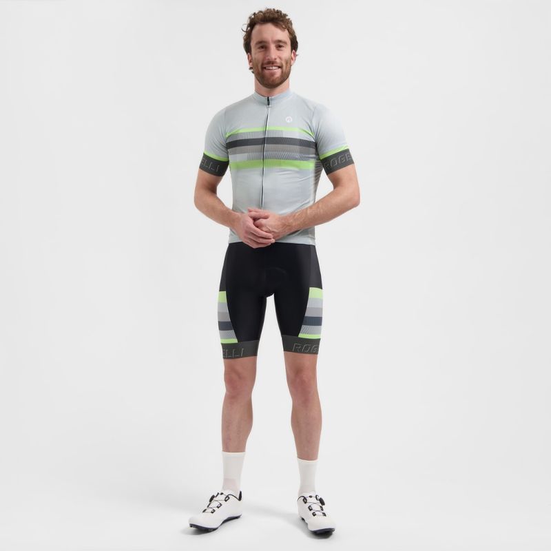 Rogelli HERO II cycling jersey, -lime 4XL szürke kerékpáros ruha SIRC1000005.240.4XL