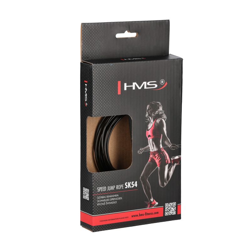HMS SK54 Speed Jump Rope Black/Silver fekete edzéssegítő 17-36-208
