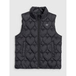 Girls' down vest with synthetic filling 4F 4FJRAW25TVJAF323-20S mellény