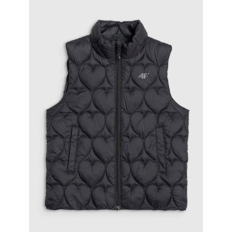 Girls' down vest with synthetic filling 4F 4FJRAW25TVJAF323-20S mellény