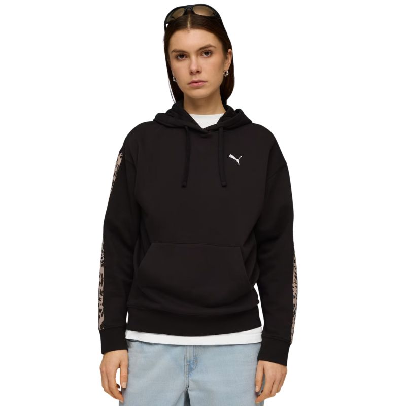 Puma ESS Graphic Animal Comfort Hoodie Women's 691822 fekete kapucnis pulóver