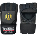 MASTERS FIGHT EQUIPMENT MASTERS BBŻ-GRIP gel boxing bandages black s/m edzőfelszerelés 03558-SM