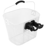 Front Bicycle Basket Click-Mounted White