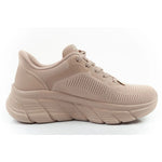 Skechers women's sports Bobs B Flex SLIP-INS beige comfortable bézs utcai cipő