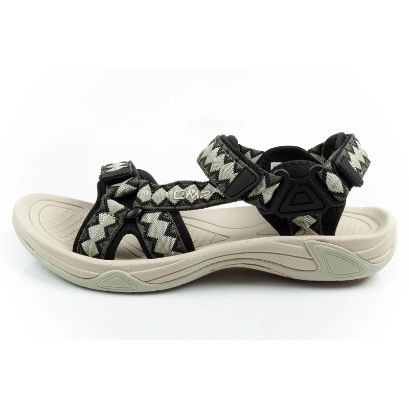 CMP Hamal women's sandals with Velcro fastening and trekking sole, green