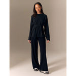 4F Women's regular sweatshirt with ties and modal pulóver 4FRSS26TSWSF2784-20S