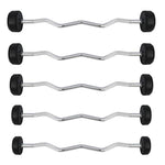 HMS Rubber-coated barbell/curl bar 30 kg GSL-30 fekete súlyzó 17-58-022