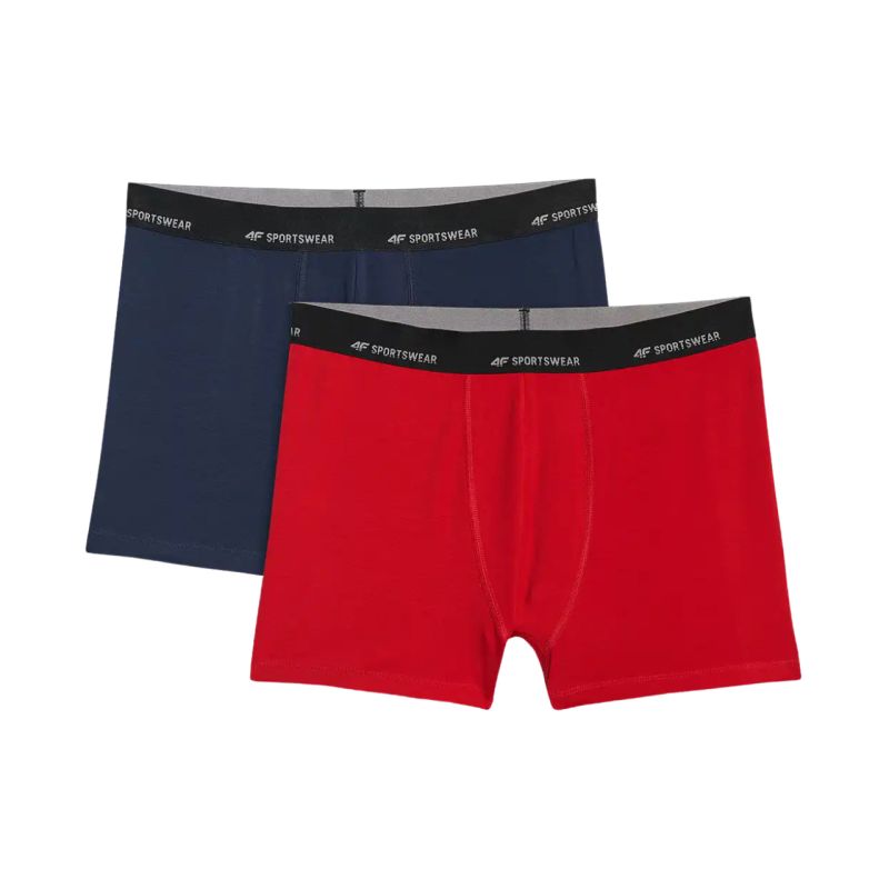 Men's boxer 4F M080 2-pack 4FWMM00UBXSM080 90S színes short
