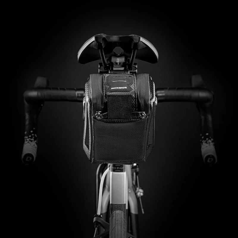 Rockbros B69 bicycle saddle 1.8l with easy release system - black fekete táska