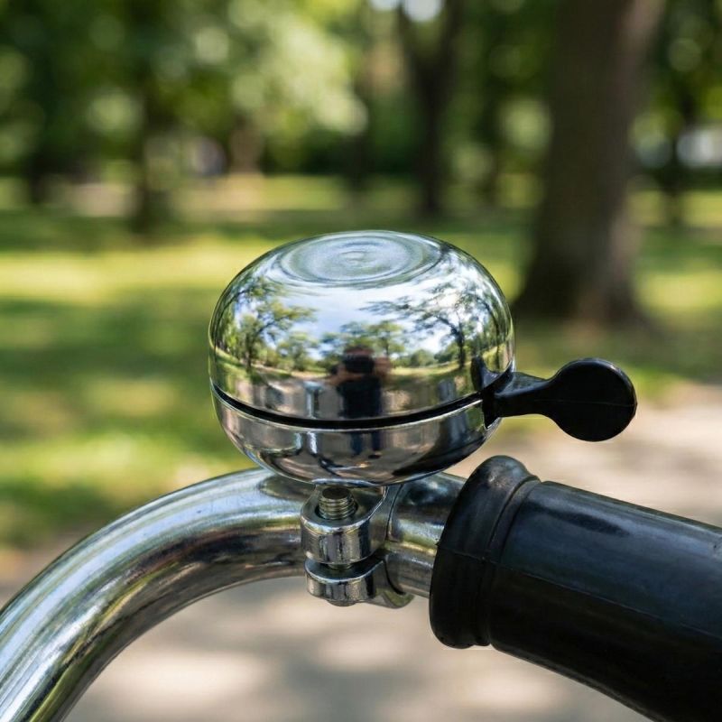 XQMAX RETRO BICYCLE BELL SILVER szürke póló GSP-745376