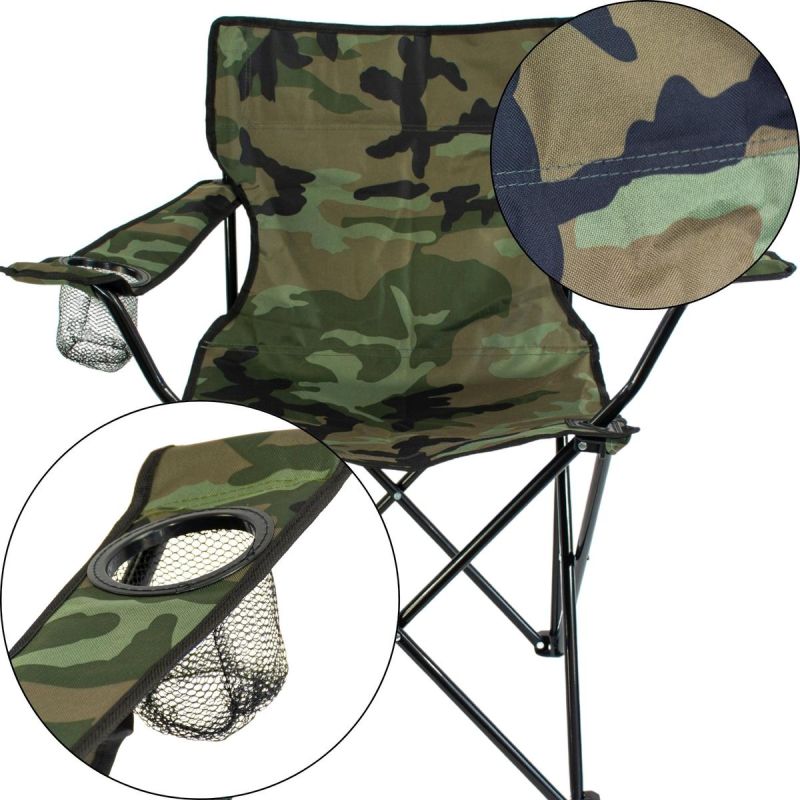 Enero Folding Camping Chair Camuflage Camp tourist equipment, chair