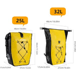 Rockbros waterproof trunk yellow sárga táska