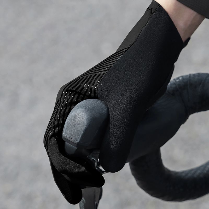 Rockbros cycling gloves spring/summer/autumn, full, size: XL - black czarny \ xl kesztyű