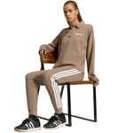 Adidas Women's Essentials 3-Stripes Fleece Slim Pants Beige 2xs polár pulóver KF8317