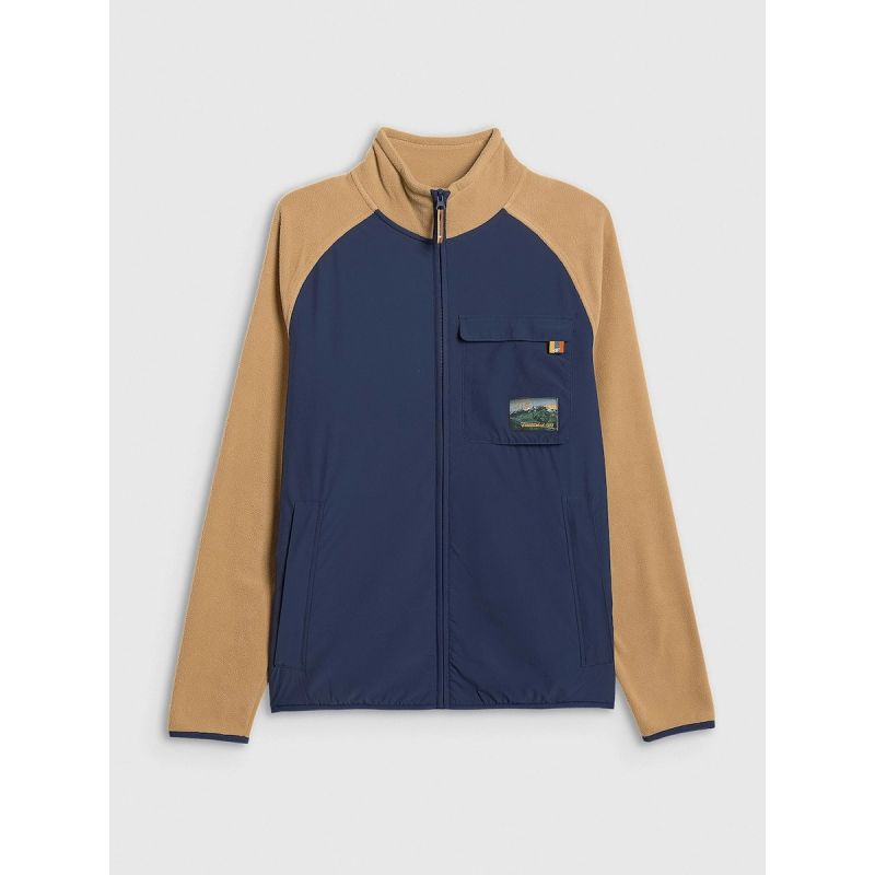4F Regular fleece with stand-up collar men's férfi polár pulóver 4FRAW25TFLEM446-83S