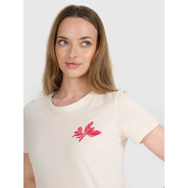 4f Women's regular printed T-shirt 4FRSS25TTSHF2693-11S General
