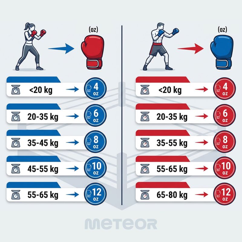 Meteor 4 oz Training Boxing Gloves, Velcro, PU uniw kesztyű
