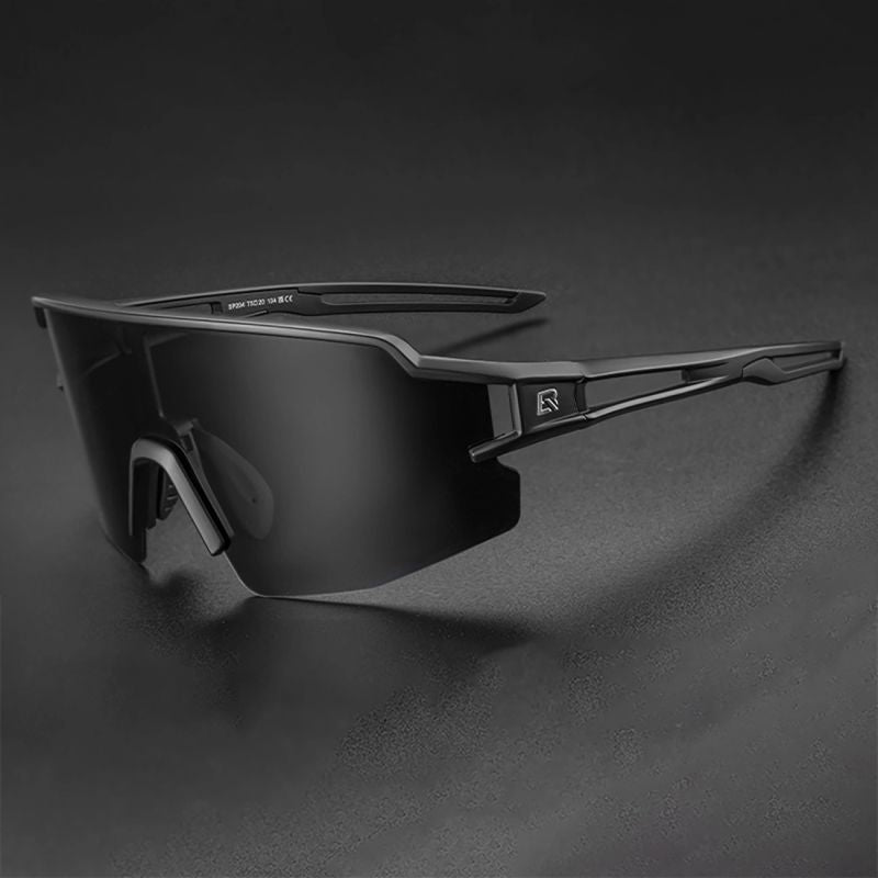 Rockbros Polarized Cycling Glasses with UV Protection and Corrective Insert 14120008006 Gray Lenses - Black czarny glasses, training equipment