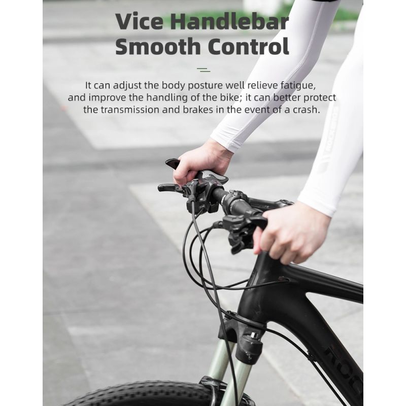 Rockbros Bicycle Holder Set with Horns - White biały sets
