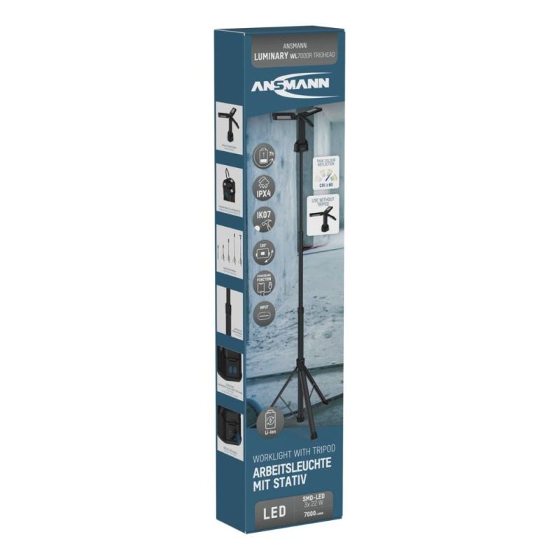 Ansmann Triohead 7000R Black LED 66 W
