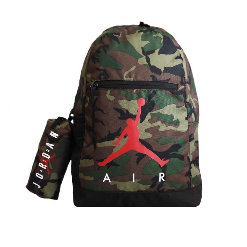 AIR Jordan School Pencil Case Backpack Camo + Pencil Case - uniwersalny pencil cases, backpacks